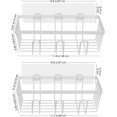 thumbnail image 3 of 2 Pcs Porte-Douche, Porte-Savon en Acier Inoxydable pour Salle de Bain Sans Perçage, 3 of 5