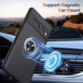 thumbnail image 4 of KOMI for Google Pixel 7 Pro Case, Slim Fit Case for Pixel 7 Pro with Ring Holder Kickstand,[Military Grade Drop Tested] Dual Layer Shockproof Protective Phone Case for Pixel 7 Pro 6.7", Black, 4 of 5