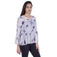thumbnail image 3 of Moomaya Printed Flared Full Sleeve Tops For Women Summer Casual Short Kurta-TC, 3 of 8