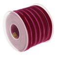 thumbnail image 3 of jifeng 1 Roll 20 Yard Velvet Ribbon Belt 10mm for DIY Gift Wrapping Packing fuchsia as described, 3 of 6