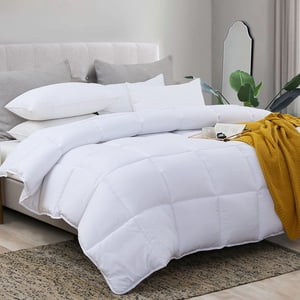 L LOVSOUL Duvet Insert Queen Comforter for Queen Size Bed All Season Down Alternative Comforter Queen Size Micrifiber Comforter with Corner Tabs