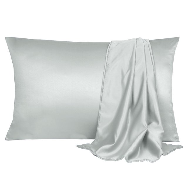 Unique Bargains Luxury Satin Pillowcase Cool Silk Pillow Case Cover