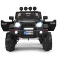 thumbnail image 1 of Patiojoy 12V Kids Ride on Truck 2 seats Children Electric Vehicle w/ 2.4GHz Remote Control & Retractable Handle Black, 1 of 10
