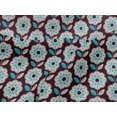 thumbnail image 4 of oneOone Viscose Jersey Maroon Fabric Florals Craft Projects Decor Fabric Printed By The Yard 60 Inch Wide, 4 of 4