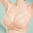thumbnail image 2 of VEKDONE Woman's Solid Color Thin Style Ventilate Large Size Bra Without Steel Rim Beige 46/105, 2 of 6