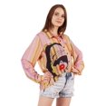 thumbnail image 3 of Inkmeso Printed Long Sleeve Oversized Shirt For WoMen's Loose Fit Button-Down Shirts Tunic, 3 of 7