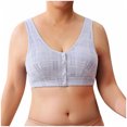 thumbnail image 1 of Timegard Wireless Bras for Women Plus Size Breathable Comfort Front Closure Button Bras with Support, 1 of 7