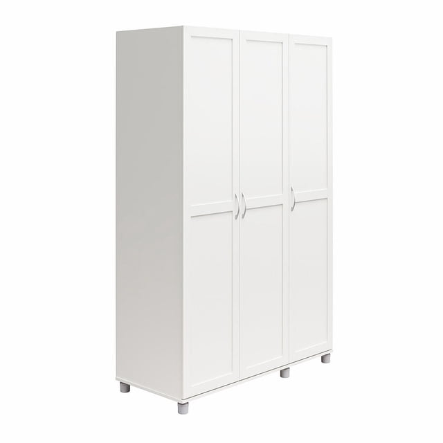 Systembuild Evolution Lory Framed 3 Door Wardrobe, White