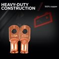 thumbnail image 2 of Schumacher Electric 1/4 Inch Cable Lugs, 100 Percent Copper, BAF-4L1, 2 of 6
