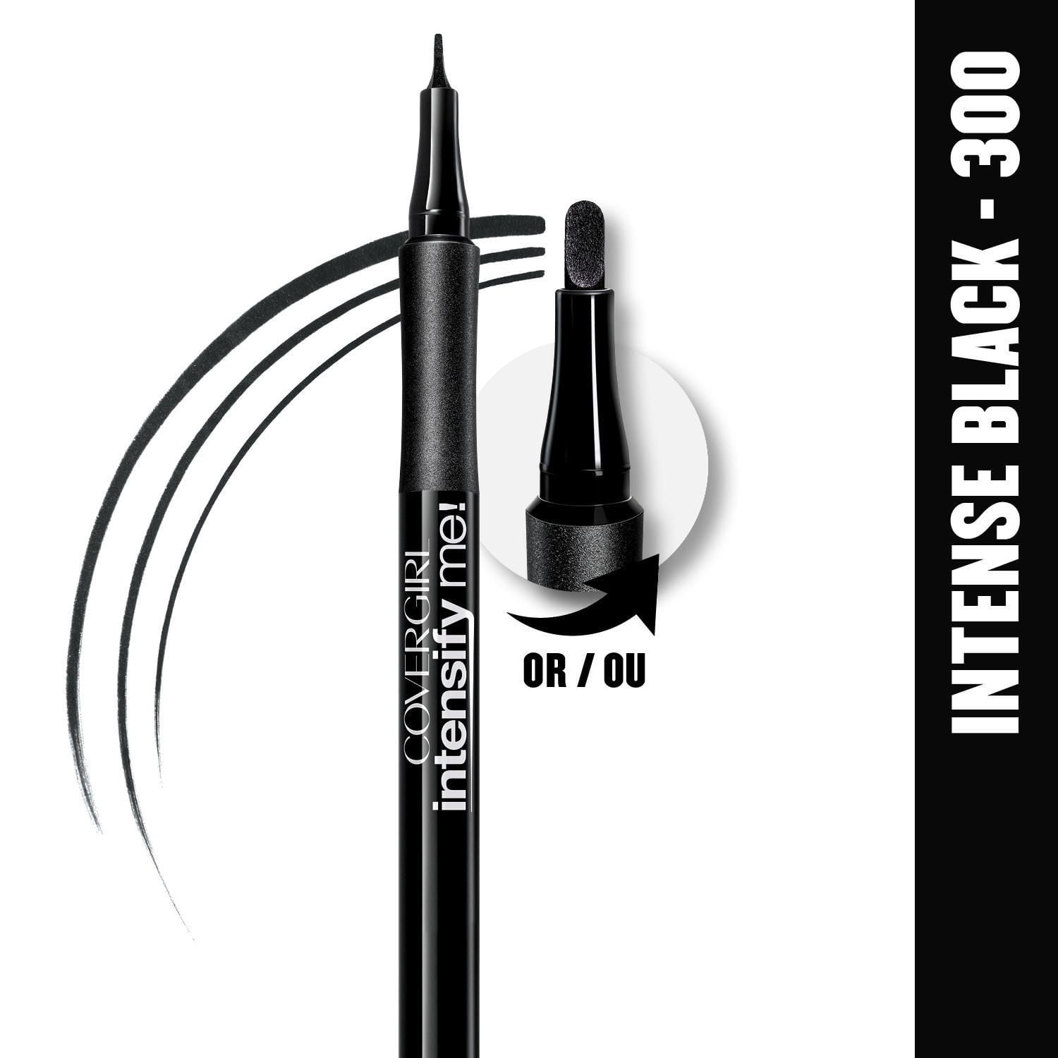 COVERGIRL Perfect Point Plus Intensify Me 300, Intense Black, eyeliner liquide, longue tenue, application sans bavures, convient aux yeux sensibles, 0,9 ml