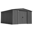 thumbnail image 1 of Arrow Classic 10 x 14 x 6 ft Charcoal Steel Storage Shed, 1 of 9