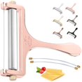 thumbnail image 2 of Cheese Slicer With Wire and Adjustable Thickness - Heavy Duty Stainless Steel - 2 Extra Wires Included-Gold, 2 of 4
