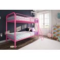 thumbnail image 1 of DHP Dusty Metal Bunk Bed, Pink, 1 of 8