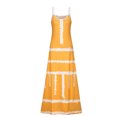 thumbnail image 4 of Cameland Robe Décontractée pour Femme Grande Taille, Imprimé Marguerites, Col en V, Sans Manches, Ample, Longueur Genou, Jaune, TG, 4 of 5