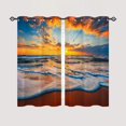 thumbnail image 2 of Waterfall Curtains, Wild Scene Nature Theme Mountain Stream Scenery Print Patterned Home Decor Waterproof Fabric Grommet Window Drapes for Bedroom Living Room Cafe Office 2 Panels W52 x L63, 2 of 6