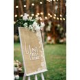thumbnail image 4 of Darling Souvenir MADE WITH LOVE PersonalizedWelcomeBannerBurlap,Custom Text Poster Party CollectionWelcomeSignGreat For Wedding, Birthday, Engagement Party- 18x12, 4 of 5