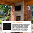 thumbnail image 3 of UPOUART Set Outdoor Tv Cover For Lcd Television And Weatherproof Shield Remote Pocket Included, 3 of 6