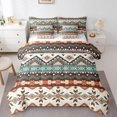 thumbnail image 1 of Erosebridal Tribal Aztec Bedding Queen Size, Bohomian Hippie Bedding Sets Queen Size, Triangle Geometric Decor, Reversible, 1 of 5