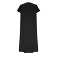 thumbnail image 4 of EGNMCR Robes de Fête pour Femmes Nouvelle Robe d'Été pour Femmes Ajustée à Manches Courtes Robe T-shirt Colorée, 4 of 6