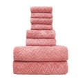 thumbnail image 3 of Sentmoon Bath Towel Set Eight Pieces Of Velvet Square Towel Towel Bath Towel Plain Household Bath Wash Face Wipe Dry Absorbent Soft Household Set Pool Towels Bath Towels, 3 of 7