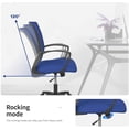 thumbnail image 2 of BestOffice Ergonomic Office Chair, Adjustable Swivel Rolling Task Chair with Armrests & Lumbar Support, Mesh, Blue, 2 of 7