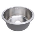 thumbnail image 1 of Undermount Kitchen Sink, Stainless Steel Undermount Kitchen Bar Sink with Strainer, 42cm Outer Diameter Single Bowl Kitchen Sink, Small Kitchen Sink  for Kitchen Bar RV, 1 of 7