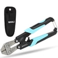 thumbnail image 1 of SHALL 8-Inch Mini Bolt Cutter, Small Heavy Duty Wire Cutter, Two-Color Ergonomic Handle, Security Lock, More Efficient Leverage & Adjustable Opening, Belt Bag Included, 1 of 7