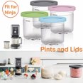 thumbnail image 3 of HAOAN Ice Cream Pints Containers  4 Packs Cream Containers with Lids Replacements for Ninja Creami Pints  Compatible with NC301 NC300 NC299AMZ Series Ice Cream Maker, 3 of 9