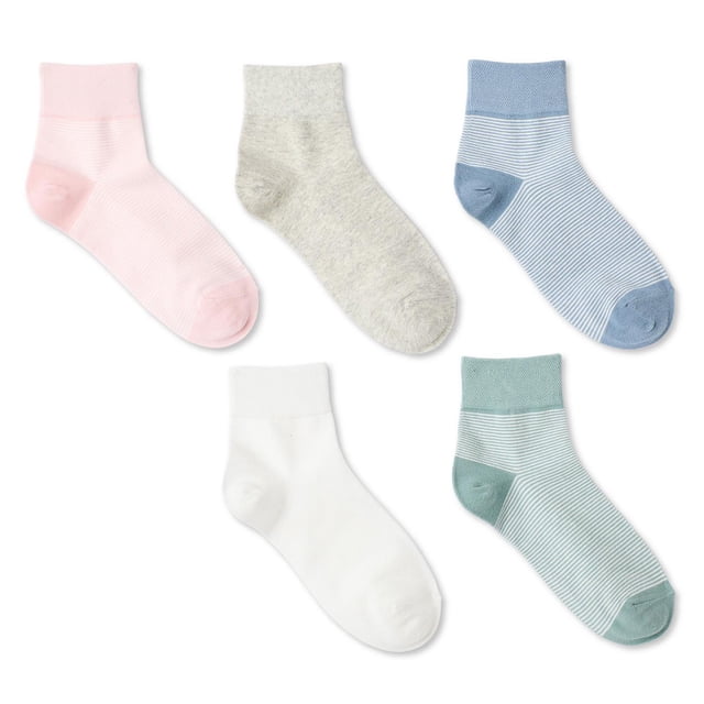 George Women's Quarter-Crew Socks 5-Pack