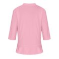 thumbnail image 4 of Hauts à Manches 3/4 pour Femmes Mode Décontractée Confortable Cardigan Couleur Unie Blouse Cardigan à Manches 3/4 pour Femmes Blouses et Hauts Mode Hauts pour Femmes Manches 3/4, 4 of 6