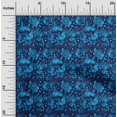 thumbnail image 2 of oneOone Polyester Spandex Blue Fabric Texture Craft Projects Decor Fabric Printed By The Yard 56 Inch Wide, 2 of 5
