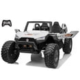 thumbnail image 1 of VOLTZ TOYS 2-Seater 24V Kids Ride On UTV - Realistic Off-Road Dune Buggy with EVA Tires, Spring Suspension, Remote Control & Music - White, 1 of 8