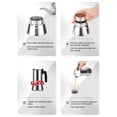 thumbnail image 3 of Induction Stovetop Coffee Making Pot with Moderate Capacity, Lightweight and Portable, for Outdoor Use, with Camping and Travel, 3 of 7