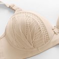 thumbnail image 4 of XZNGL Womans Solid Color Comfortable Hollow Out Perspective Bra Underwear No Rims, 4 of 11