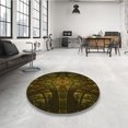 thumbnail image 4 of Ahgly Company Machine Washable Indoor Square Transitional Dark Bronze Brown Area Rugs, 4' Square, 4 of 7