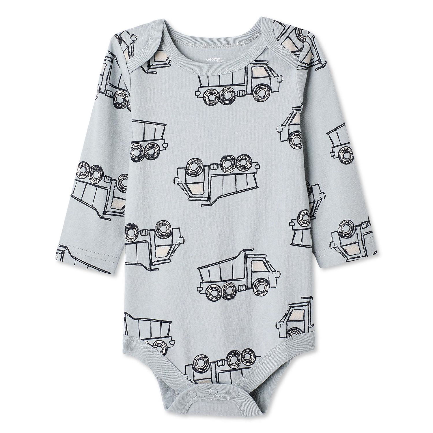 George Baby Boys' Long-Sleeve Printed Bodysuit