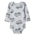 thumbnail image 1 of George Baby Boys' Long-Sleeve Printed Bodysuit, 1 of 2