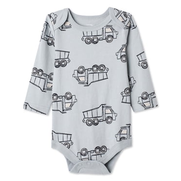 George Baby Boys' Long-Sleeve Printed Bodysuit