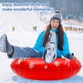 thumbnail image 2 of Snow Tube   37 Inch Inflatable Snow Sled with Sturdy Handles Heavy Duty Sledding Tube 0.45mm Thickness Winter Snow Tube for Kids and Adults Winter Outdoor Fun, 2 of 8