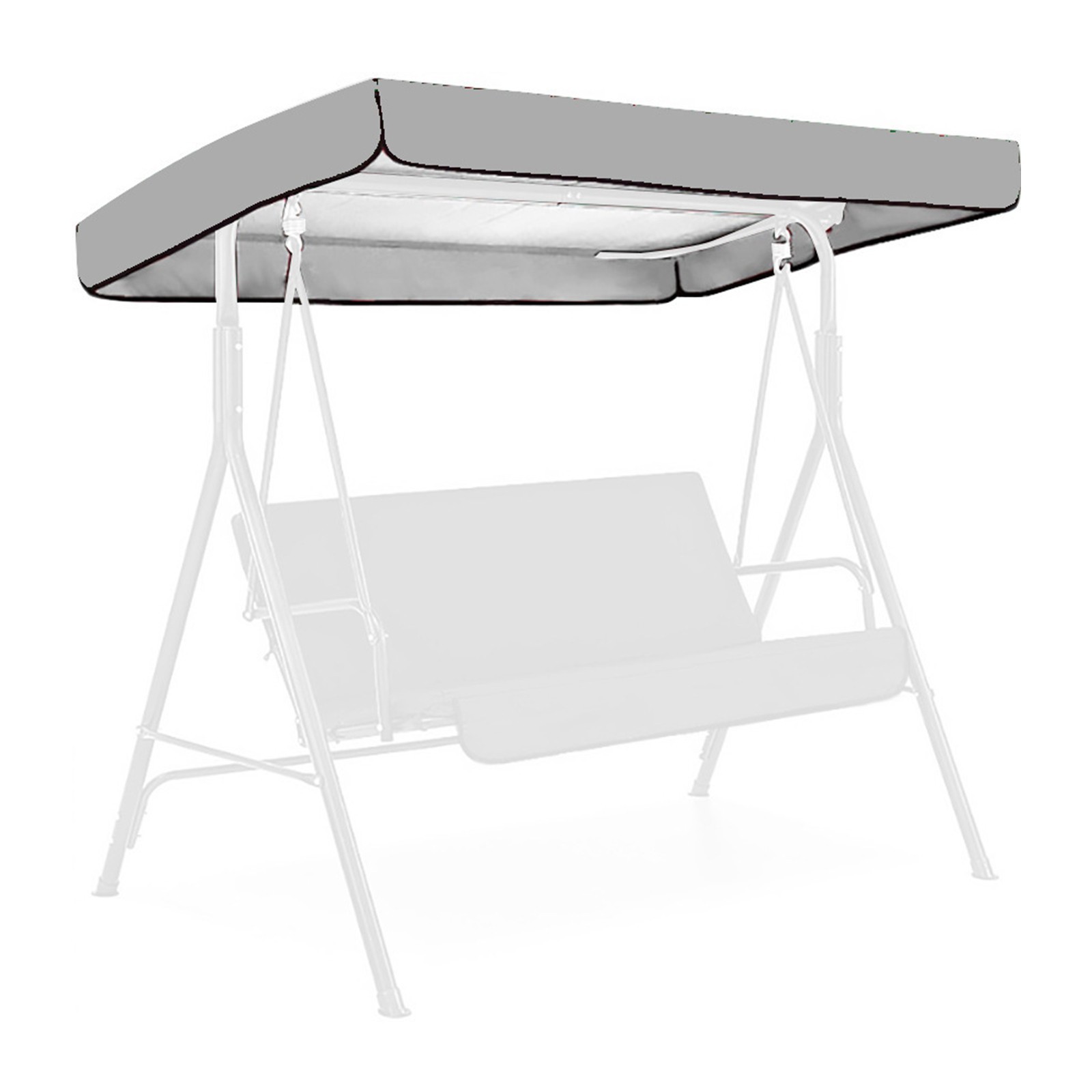 Hbdhejl Replacement Shade Cover For Swing Seat 3 Seater Garden Swing Cover Rainproof Garden Patio Outdoor Rainproof Swing Shade Cover Replacement Shade Cloth