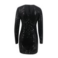 thumbnail image 3 of Ketyyh-chn99 Robes de Plage Femmes Tendance 2024 Décontracté Robe de Plage Décontractée Robe Courte Ample Confortable à Rayures Manches Longues Longue Robe Noir,TP, 3 of 3