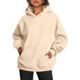 thumbnail image 1 of ORUYROP Womens Oversized Hoodies Fleece Sweatshirts Long Sleeve Sweaters Pullover Fall Clothes with Pocket, 1 of 7