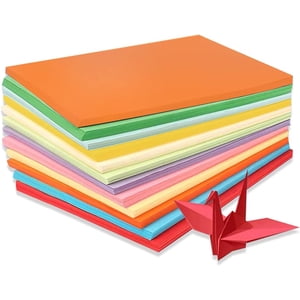 Woeilo Coloured Paper A4 Coloured Paper 100 Sheets Coloured A4 Pack Assorted 70gsm
