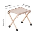 thumbnail image 3 of JZCHUNTOY 1 FT Portable Folding Stool, Lightweight Compact Camping Stool, Durable Load Bearing Small Foldable Stool, Suitable for Camping, Hiking, Outdoor Activity, Fishing Use, 3 of 6