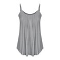 thumbnail image 2 of Birdeem Femmes Été Mode Décontractée Camisoles Sans Manches Col Rond Unies Débardeurs Blouse Gilet, 2 of 6