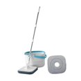 thumbnail image 3 of Lipstore Mop and Bucket Set Flat Head Dust Mops Stainless Degree Rotating Microfiber Mops with 2 Mop Pads, 3 of 8