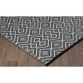 thumbnail image 4 of Erbanica Tapis en Plastique Réversible 6 Pieds x 9 Pieds Intérieur Extérieur Noir Blanc Mirage, 4 of 5
