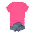 thumbnail image 3 of TSADFHJI Hauts de Noël Grande Taille pour Femmes T-Shirt à Manches Courtes Col Rond Imprimé Lettre, 3 of 3