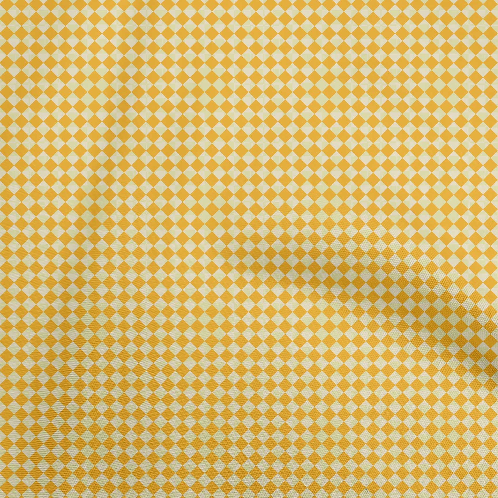 oneOone Velvet Yellow Fabric Geometric Sewing Material Print Fabric By The Yard 58 Inch Wide