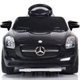 thumbnail image 4 of Costway BLACK MERCEDES BENZ SLS R/C MP3 KIDS RIDE ON CAR ELECTRIC BATTERY TOY, 4 of 10